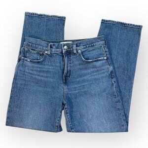 Madewell 90's Straight High Rise Jeans Medium Washd